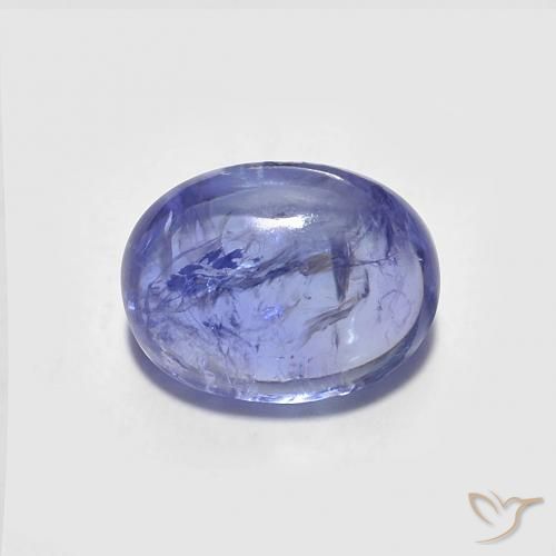 1.88ct Натуральный Интенсивный фиолетовый синий Танзанит, Овал, Прозрачный