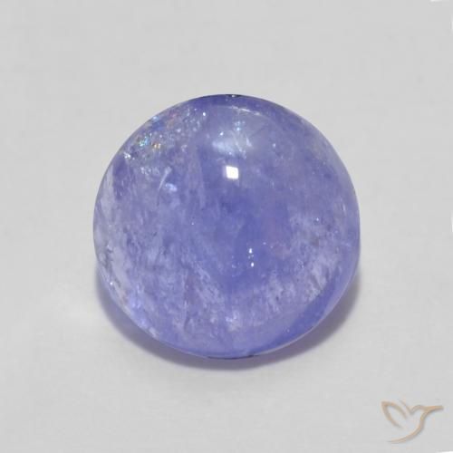 1.59ct Натуральный Фиолетовый Танзанит, Круглый, Полупрозрачный