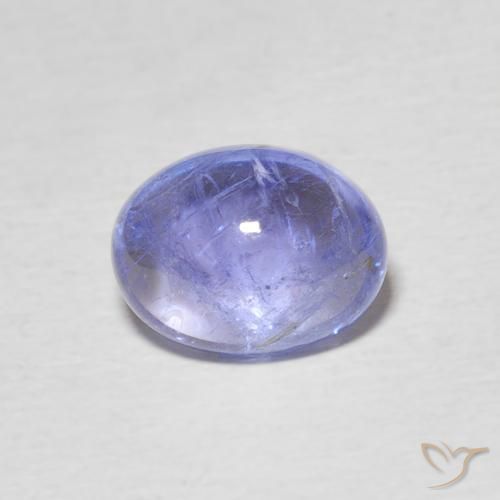 2.45ct Натуральный Интенсивный фиолетовый синий Танзанит, Овал, Прозрачный