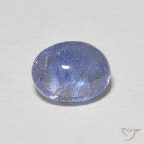 2.66ct Натуральный Светло-синий Танзанит, Овал, Прозрачный