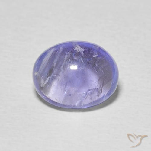 3.45ct Натуральный Интенсивный фиолетовый синий Танзанит, Овал, Прозрачный
