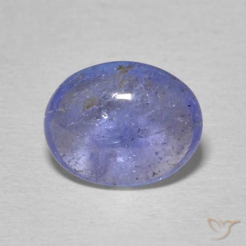 2.40ct Натуральный Интенсивный фиолетовый синий Танзанит, Овал, Прозрачный