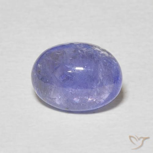 2.10ct Натуральный Интенсивный фиолетовый синий Танзанит, Овал, Прозрачный