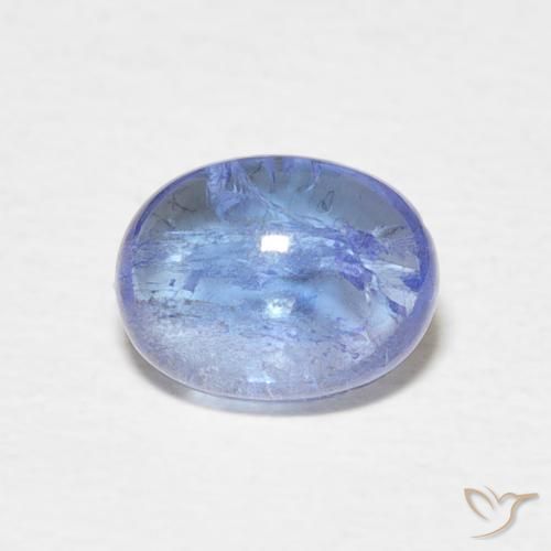1.63ct Натуральный Светло-синий Танзанит, Овал, Прозрачный