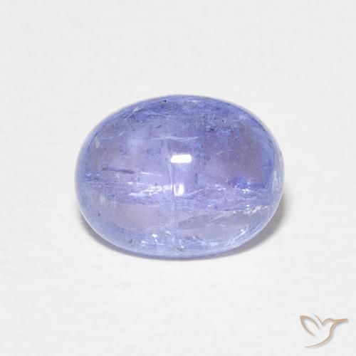 2.46ct Натуральный Интенсивный фиолетовый синий Танзанит, Овал, Прозрачный