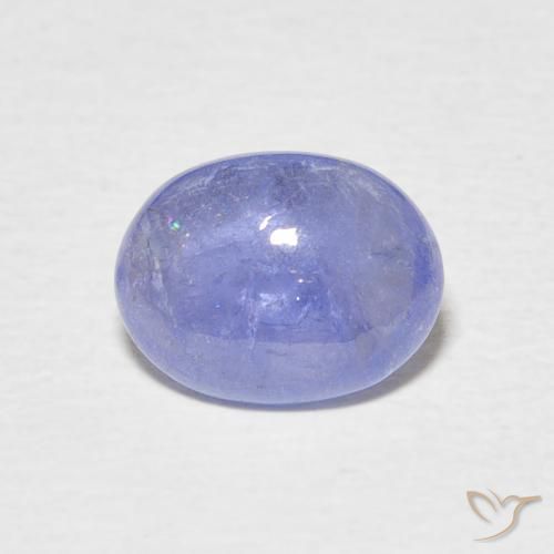2.10ct Натуральный Пастельно-синий Танзанит, Овал, Прозрачный