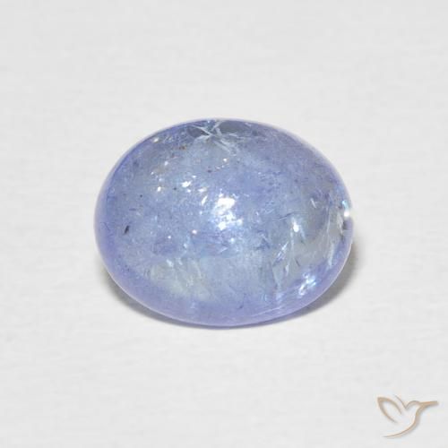 3.48ct Натуральный Пастельно-синий Танзанит, Овал, Прозрачный