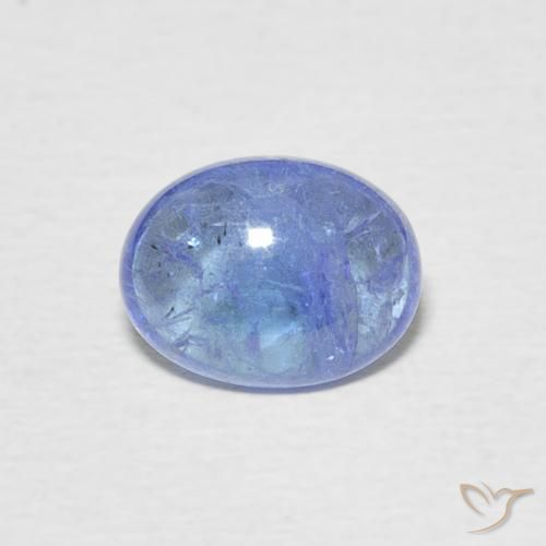 1.46ct Натуральный Светло-фиолетово-синий Танзанит, Овал, Прозрачный