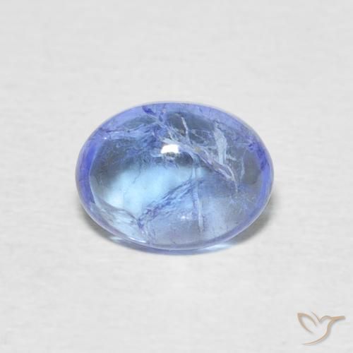 1.65ct Натуральный Светло-синий Танзанит, Овал, Прозрачный