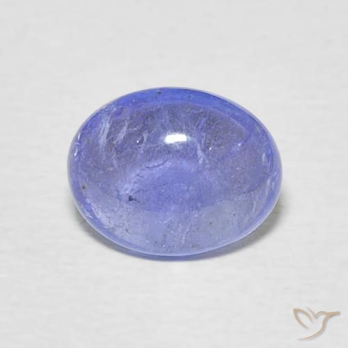 2.09ct Натуральный Интенсивный фиолетовый синий Танзанит, Овал, Прозрачный