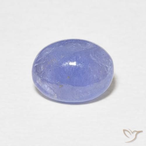 2.17ct Натуральный Фиолетово-синий Танзанит, Овал, Полупрозрачный