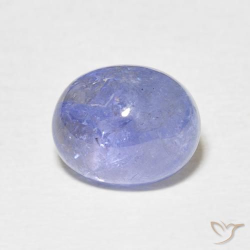 4.13ct Натуральный Фиолетово-синий Танзанит, Овал, Полупрозрачный