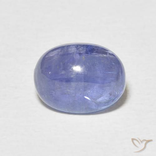 3.87ct Натуральный Темно-синий Танзанит, Овал, Полупрозрачный