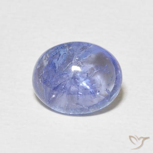 3.25ct Натуральный Электрик фиолетовый синий Танзанит, Овал, Прозрачный