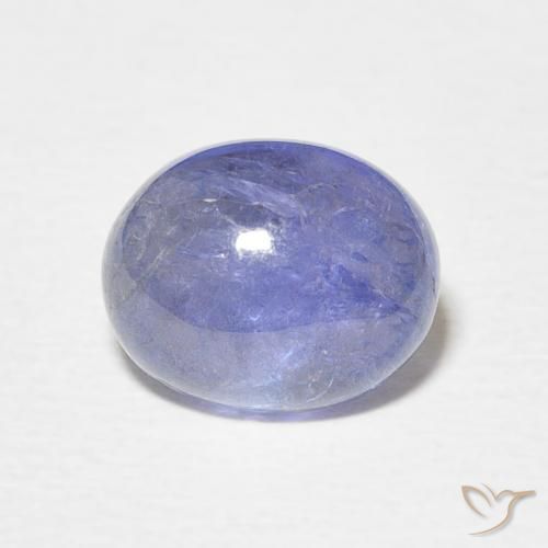3.89ct Натуральный Пастельно-синий Танзанит, Овал, Полупрозрачный
