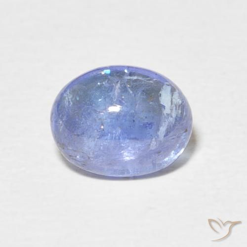 2.57ct Натуральный Пастельно-синий Танзанит, Овал, Прозрачный