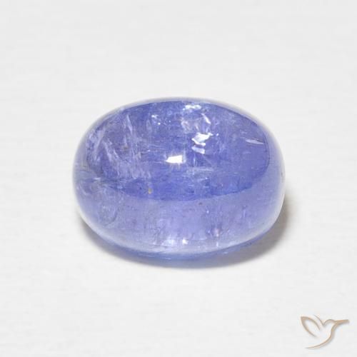 3.73ct Натуральный Интенсивный фиолетовый синий Танзанит, Овал, Полупрозрачный