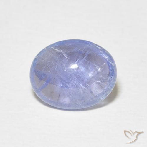 3.01ct Натуральный Светло-пурпурно-синий Танзанит, Овал, Прозрачный