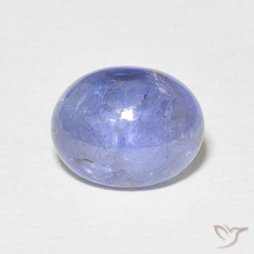 3.69ct Натуральный Фиолетово-синий Танзанит, Овал, Прозрачный