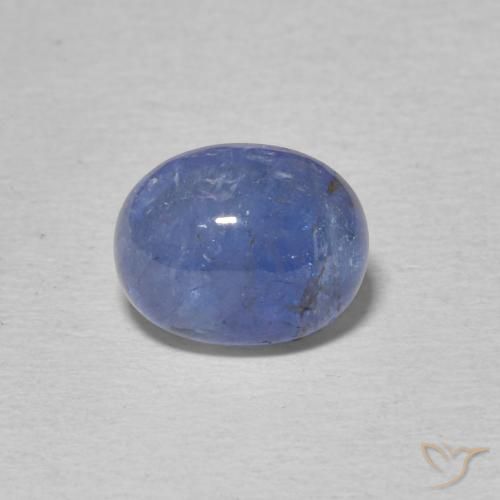 2.86ct Натуральный Интенсивный фиолетовый синий Танзанит, Овал, Полупрозрачный