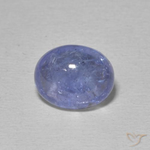 3.74ct Натуральный Интенсивный фиолетовый синий Танзанит, Овал, Прозрачный