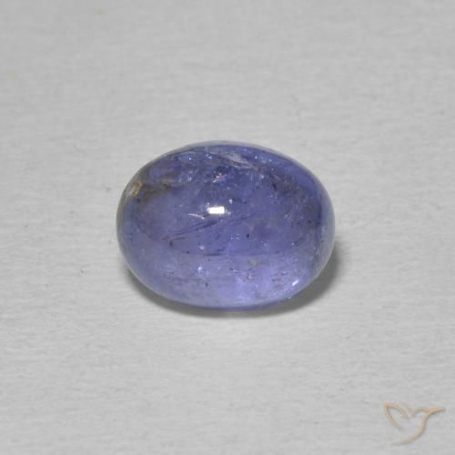2.55ct Натуральный Интенсивный фиолетовый синий Танзанит, Овал, Прозрачный