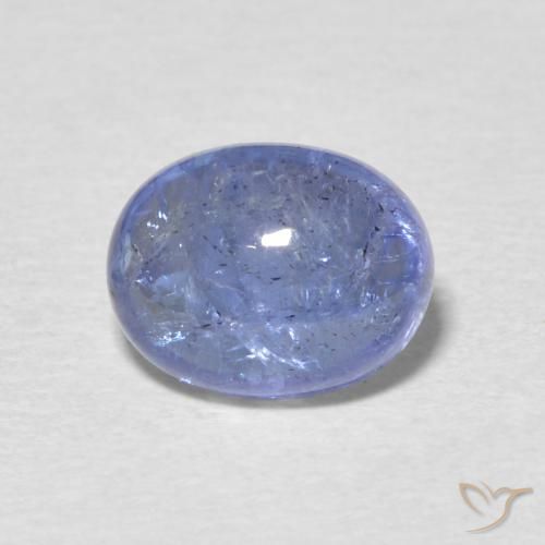 2.37ct Натуральный Светло-синий Танзанит, Овал, Прозрачный