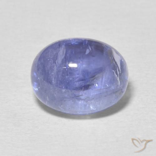 4.40ct Натуральный Светло-фиолетово-синий Танзанит, Овал, Прозрачный