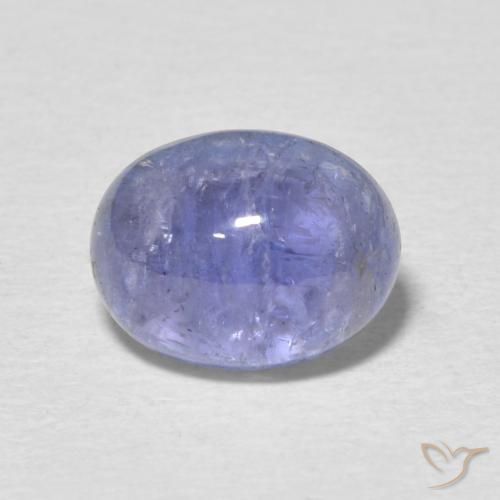 3.59ct Натуральный Интенсивный фиолетовый синий Танзанит, Овал, Прозрачный