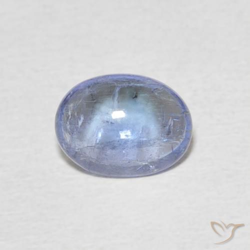 1.52ct Натуральный Светло-синий Танзанит, Овал, Прозрачный