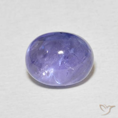 3.22ct Натуральный Интенсивный фиолетовый синий Танзанит, Овал, Прозрачный
