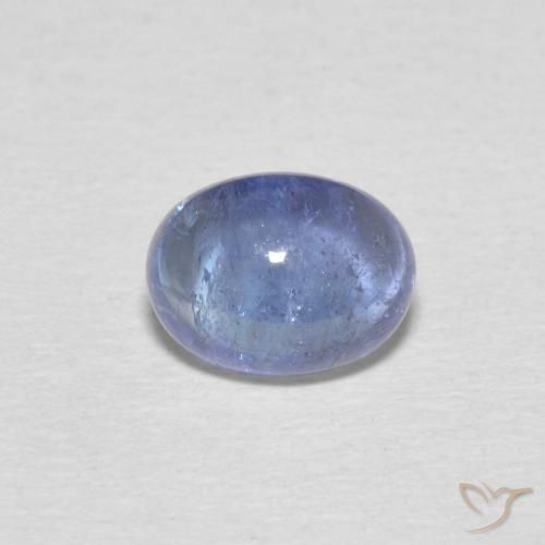 1.76ct Натуральный Светло-пурпурно-синий Танзанит, Овал, Прозрачный