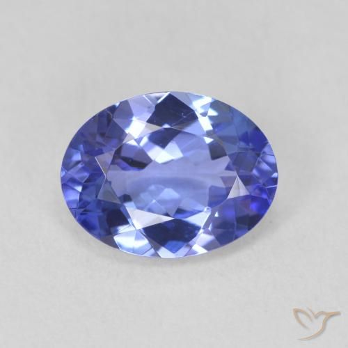 1.88ct Натуральный Синий / Голубой Танзанит, Овал, Чистота VVS