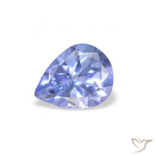 0.32ct Натуральный Пастельно-синий Танзанит, Форма груши, Чистота VS