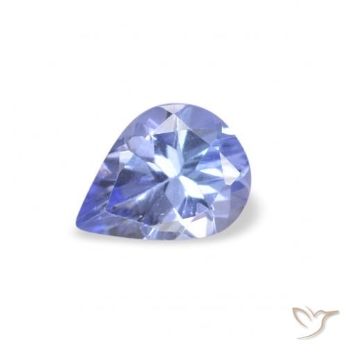 0.28ct Натуральный Пастельно-синий Танзанит, Форма груши, Чистота VS