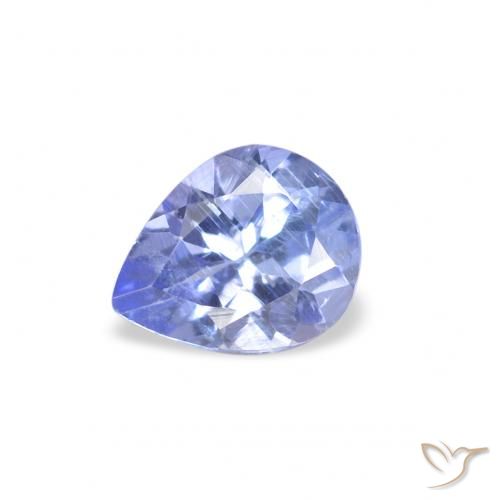 0.31ct Натуральный Пастельно-синий Танзанит, Форма груши, Чистота VS