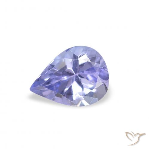 0.33ct Натуральный Пастельно-синий Танзанит, Форма груши, Чистота VS