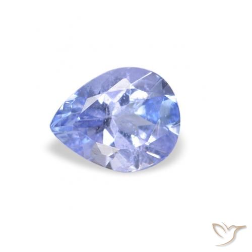 0.33ct Натуральный Пастельно-синий Танзанит, Форма груши, Чистота VS