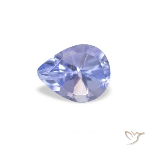 0.33ct Натуральный Пастельно-синий Танзанит, Форма груши, Чистота VS