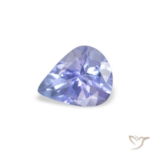 0.30ct Натуральный Светло-синий Танзанит, Форма груши, Чистота VS
