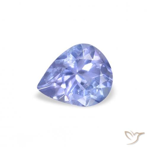 0.36ct Натуральный Светло-синий Танзанит, Форма груши, Чистота VS