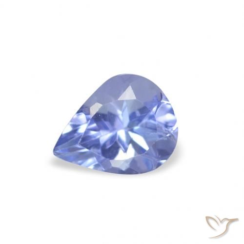 0.36ct Натуральный Пастельно-синий Танзанит, Форма груши, Чистота VS