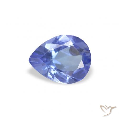 0.34ct Натуральный Интенсивный синий Танзанит, Форма груши, Чистота VS