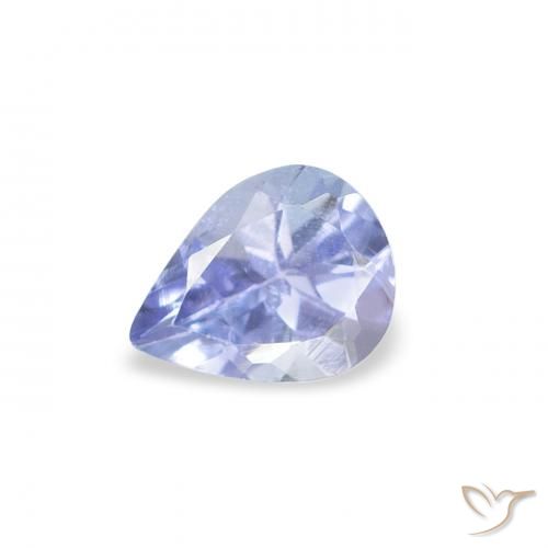0.34ct Натуральный Светло-синий Танзанит, Форма груши, Чистота VS