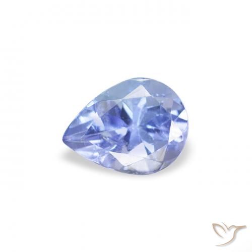 0.36ct Натуральный Пастельно-синий Танзанит, Форма груши, Чистота VS