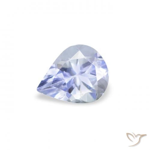 0.35ct Натуральный Пастельно-синий Танзанит, Форма груши, Чистота VS