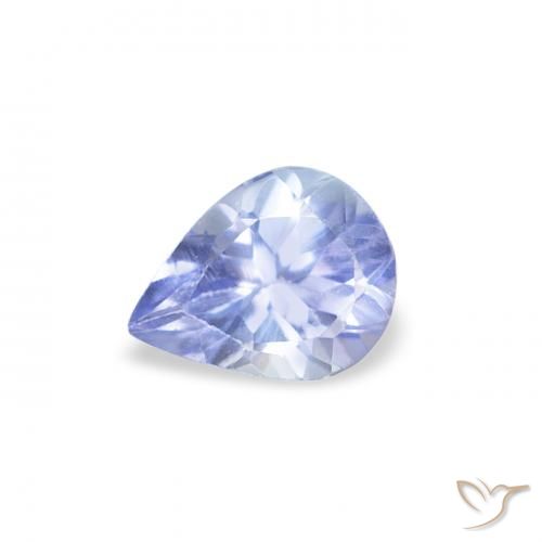 0.37ct Натуральный Пастельно-синий Танзанит, Форма груши, Чистота VS