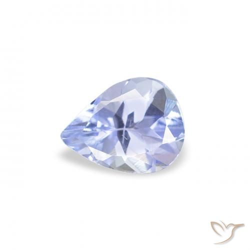 0.31ct Натуральный Пастельно-синий Танзанит, Форма груши, Чистота VS