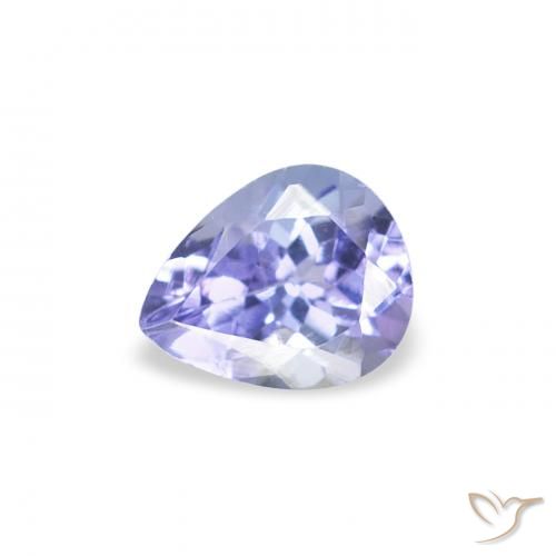 0.43ct Натуральный Темно-синий Танзанит, Форма груши, Чистота VS