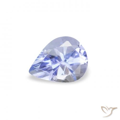 0.37ct Натуральный Пастельно-синий Танзанит, Форма груши, Чистота VS